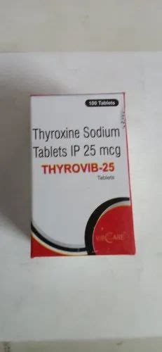 25mcg Thyroxine Sodium Tablets Ip At Rs 143box थायरोक्सिन सोडियम