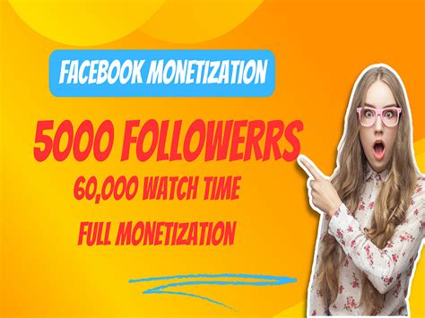 Full Facebook Page Monetization Service 60k Watch Time And 5000