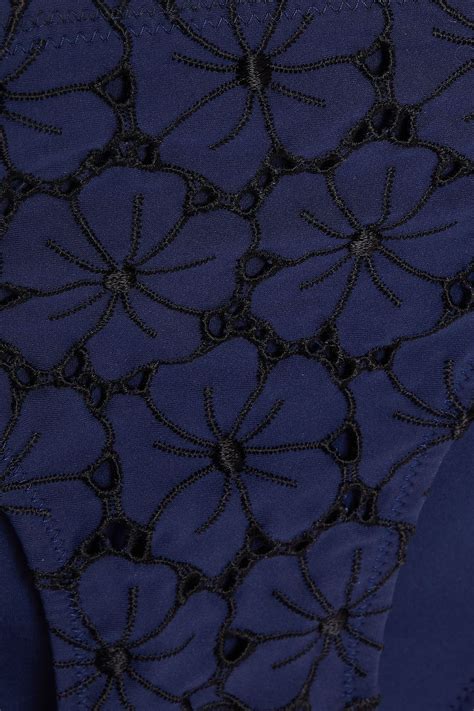 I D Sarrieri Embroidered Stretch Jersey Low Rise Bikini Briefs The Outnet