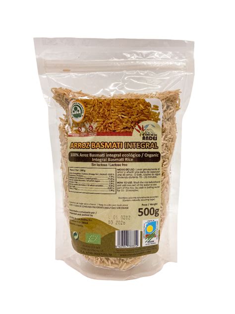 Arroz Basmati Integral G El Oro De Los Andes Alimentaci N Ecol Gica