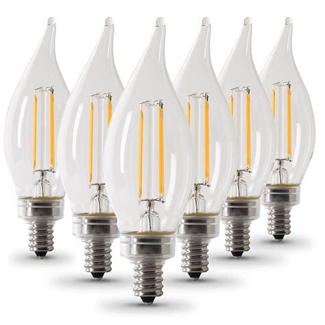 Buy Feit Electric Watt Equivalent Ca Led Light Bulb Dimmable