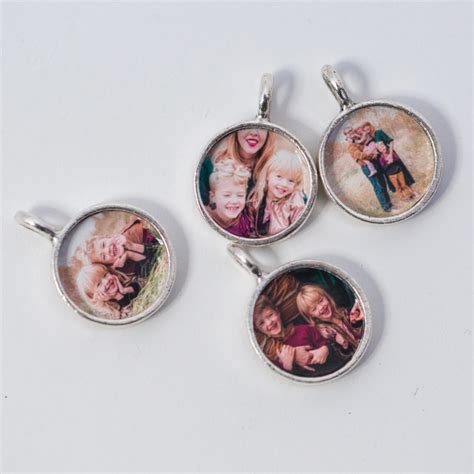 Mixed-metal Keepsake Charm Locket Necklace with Four Keepsake Pictures ...