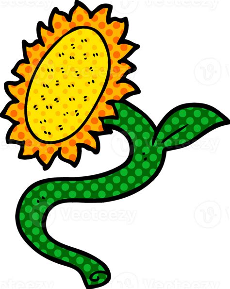 cartoon sunflower drawing 46999147 PNG