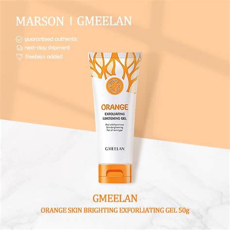 Gmeelan 50g Whitening Cream Body Scrub Facial Exfoliating Gel Whitening