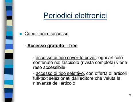 Ppt Periodici Cartacei Ed Elettronici Powerpoint Presentation Free