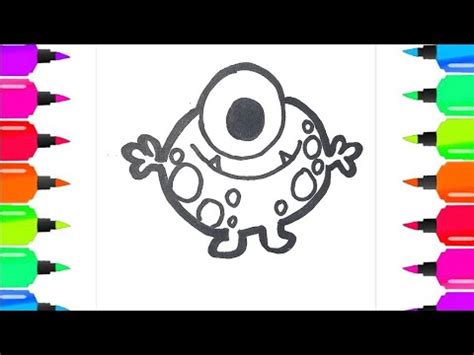 How To Draw Cute Monster For Halloween Cute Monster Drawing