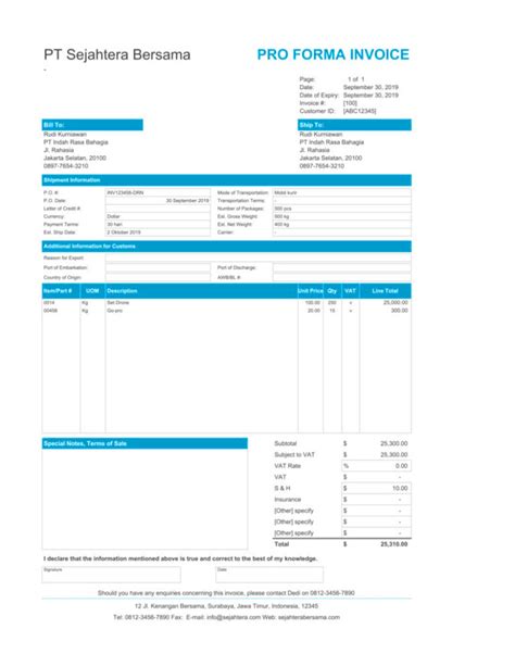 15 Contoh Invoice Pembayaran Jenis Dan Cara Buatnya