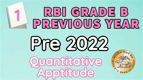 Rbi Grade B Previous Year Question Papers Quantitative Apptitude