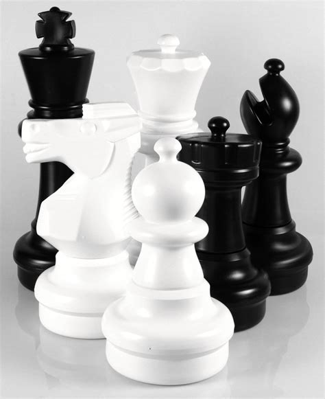 Chess House Premium Giant Chess Set Pieces 25 Inch King Black And