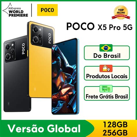 Estreia Mundial POCO X5 Pro 5G Vers O Global 128GB 256GB Snapdragon