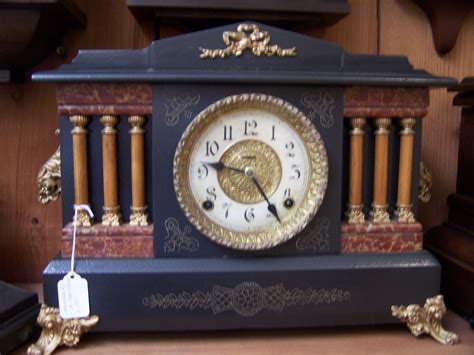E Ingraham Mantle Clock Bandbantiqueclocks