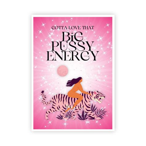 Adults Only Greeting Card Big Pussy Energy Warm Human 800 880 9138