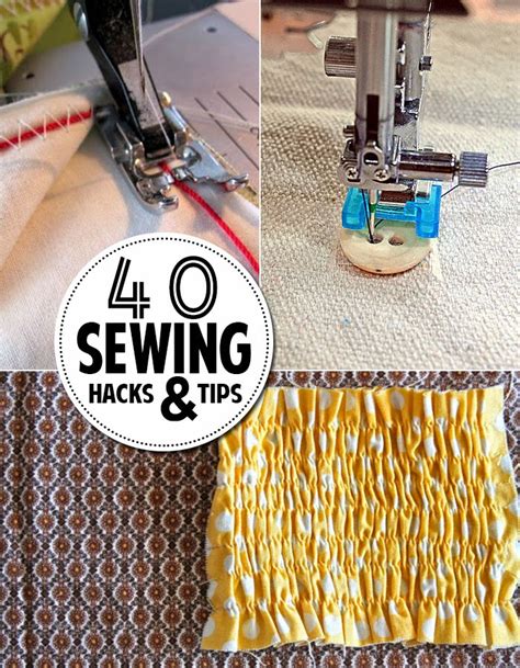 40 Sewing Hacks Tips You Need To Know DIY Craft Projects