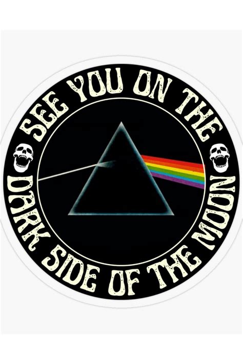 Dark Side Of The Moon Sticker For Sale By Outlaw70 Pink Floyd Dark Side Circle Artwork