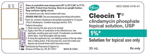 Cleocin Topical Solution: Package Insert / Prescribing Info