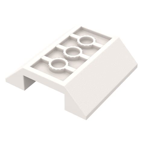 Lego White Slope X Double Inverted With Open Center No Holes