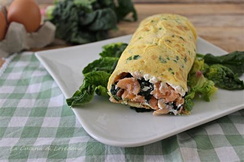 Rotolo Di Frittata Con Salmone E Spinaci Una Ricetta Semplice E