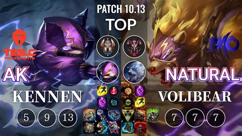 TES AK Kennen Vs DMO Natural Volibear Top KR Patch 10 13 YouTube