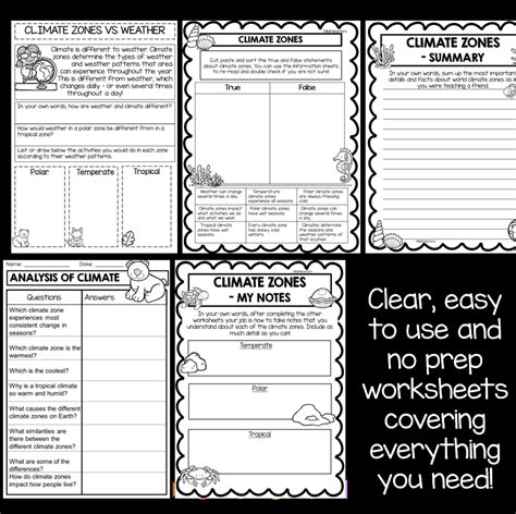 World Climate Zones Worksheets | Made By Teachers