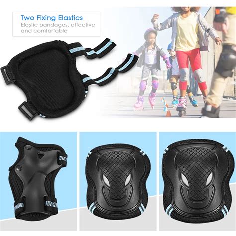 6pcs Skating Protective Gear Sets Elbow Knee Pads Wrist Pads Protector