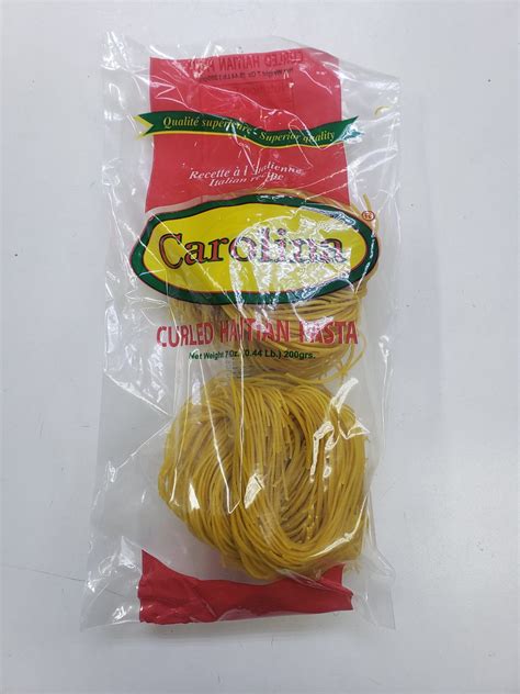 CAROLINA Curled Haitian Pasta 7oz Marche Lacaille Haitian Store