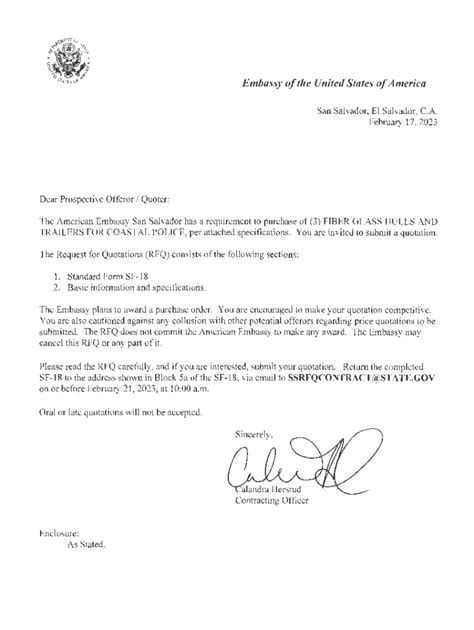 Fillable Online Sv Usembassy U S Embassy In San Salvador Fax Email