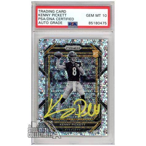 Kenny Pickett 2022 Panini Prizm No Huddle Black White Image Variation