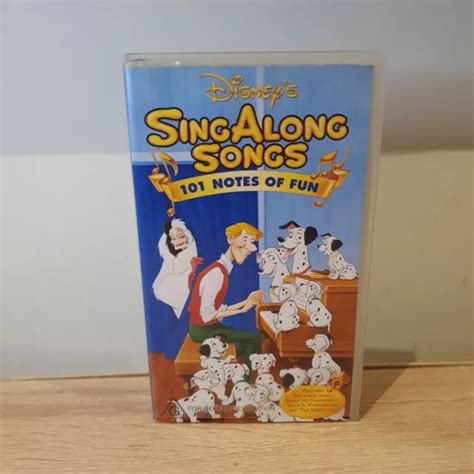 Disney Sing Along Songs Notes Of Fun Vhs Video B