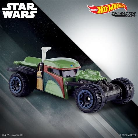 Boba Fett Rearmored Star Wars Hot Wheels Character Cars