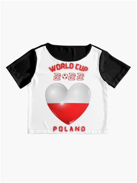 World Cup Qatar 2022 Poland Heart Chiffon Top For Sale By Mr Soko Lolo