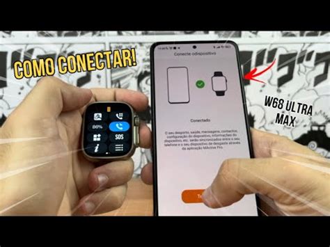 Como Conectar O Smartwatch W68 ULTRA MAX Passo A Passo Completo