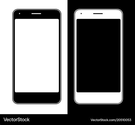 Smartphone mockup flat Royalty Free Vector Image