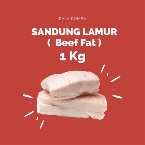 Jual Sandung Lamur Beef Fat Lemak Sapi Shopee Indonesia