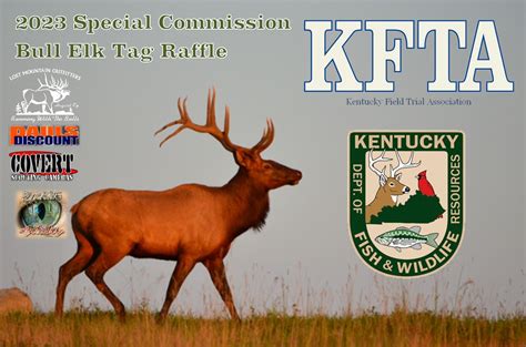 2023 Kfta Special Commission Bull Elk Tag Raffle Kentucky Hunting