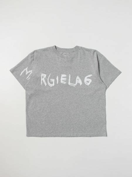 Mm6 Maison Margiela T Shirt For Boys Grey Mm6 Maison Margiela T