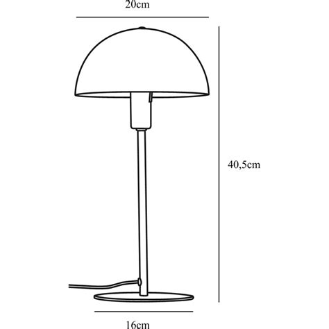 Lampa stołowa skandynawska do sypialni Ellen Czarna Nordlux