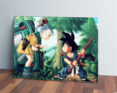 Cuadro 259 Goku Dragon Ball Bulma 5070 Mdf Memoestampados Memo