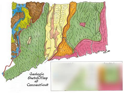 Geologic Map Of Connecticut And Evolution Diagram Quizlet