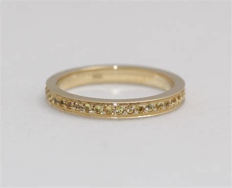 Yellow Diamond Eternity Band - Elaina Designs