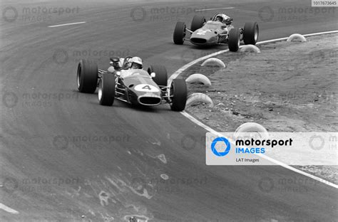 Denny Hulme Brabham Bt Repco Leads Chris Amon Ferrari