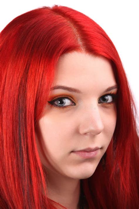 Belle Fille Rouge De Cheveux Image Stock Image Du Femelle Couleur