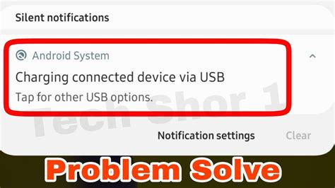 How To Fix Charging Connected Device Via Usb Tap For Other Usb Option