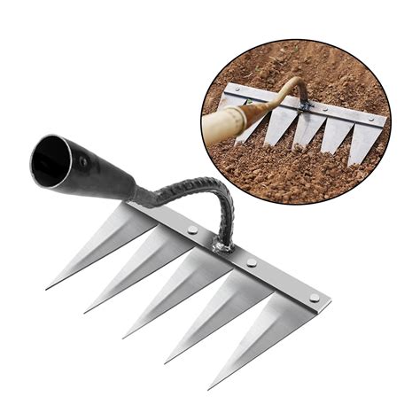 Steel Hardened Hollow Hoe Garden Weeding Gardening Loosening Tool