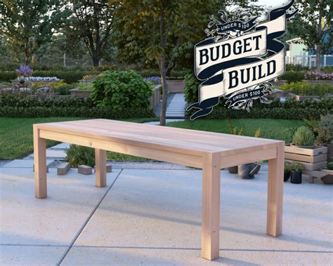 DIY Modern Wood Table on a Budget: Build it Under $100! - DIY projects plans