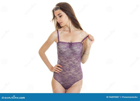 Jeune Fille Sexy Dans La Lingerie De Corps De Dentelle Image Stock Image Du Mode Ventre