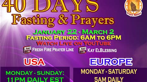 40 Days Fasting Prayers Day 2 Rev Kay ELblessing