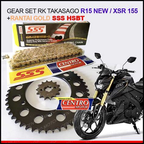 Jual Gear Set Xsr R New V Dengan Kombinasi Rantai Heavy Duty