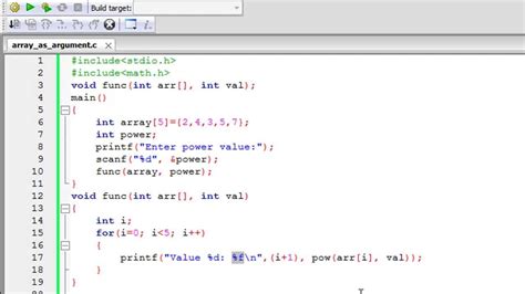 C Programming Tutorial 55 Passing Arrays To Functions YouTube