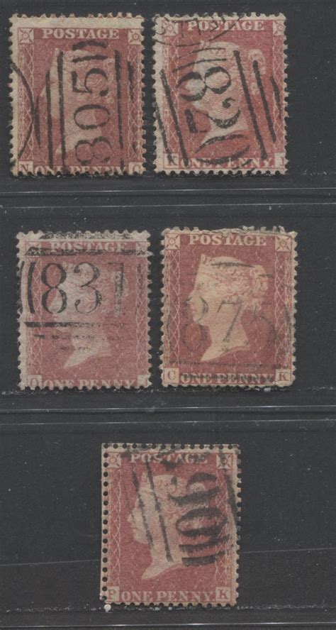 Lot 473 Great Britain Barred Numeral Cancels For England And Wales 80 Brixton Chrome