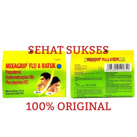 Jual Mixagrip Flu Batuk Isi 4 Tablet Shopee Indonesia